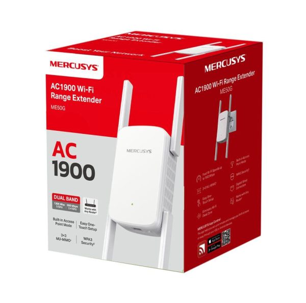 Mercusys AC1900 Wi-Fi Range Extender ME50G; Dual-Band, Standarde Wireless: IEEE - RealShopIT.Ro