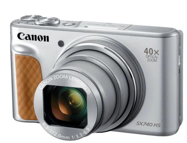 Camera foto Canon PowerShot SX740HS Silver, 20.3 MP, senzor CMOS - RealShopIT.Ro
