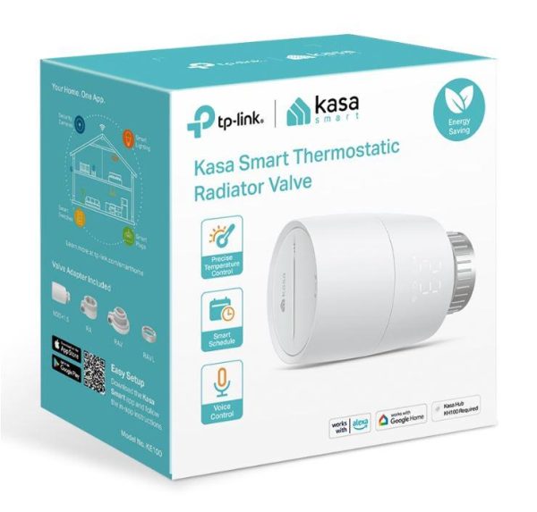 TP-LINK KE100, Termostat smart wireless pentru calorifer, 2.4 GHz Wi-Fi, - RealShopIT.Ro