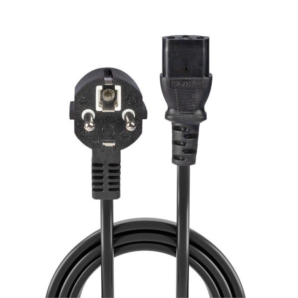 Cablu alimentare schuko Lindy IEC C13, 3m, negru Description - RealShopIT.Ro