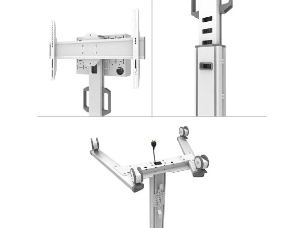 Stand podea mobil Neomounts 37"-75", VESA 100x100~600x400, 70kg, fix, inaltime - RealShopIT.Ro