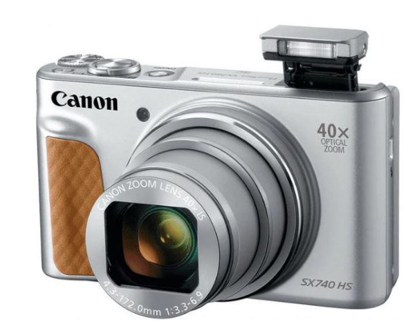 Camera foto Canon PowerShot SX740HS Silver, 20.3 MP, senzor CMOS - RealShopIT.Ro