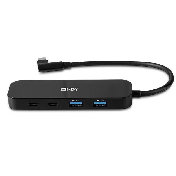 Hub Lindy 4 porturi, interfata USB 3.2 Gen2, latime de - RealShopIT.Ro