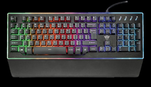 Tastatura Trust GXT 860 Thura, Semi-mechanical Gaming, neagra - RealShopIT.Ro