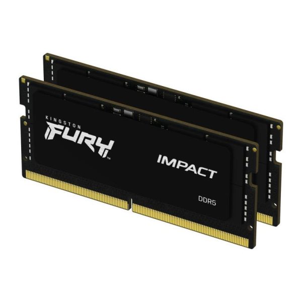 Memorie RAM Kingston Fury Impact, SODIMM, DDR5, 32GB, CL38, 4800MHz - RealShopIT.Ro