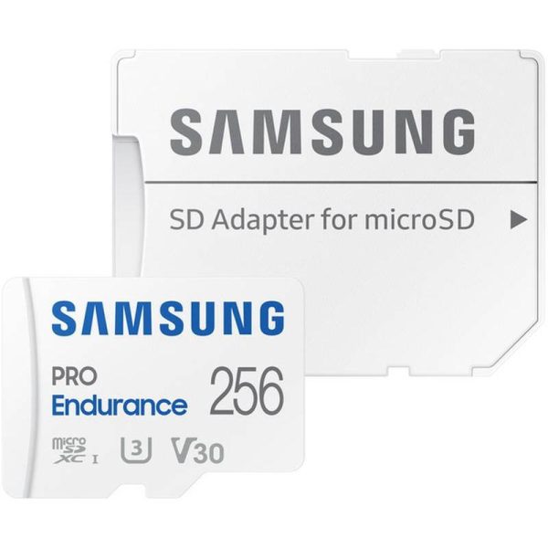 Card de memorie MicroSD Samsung,PRO Endurance MB-MJ128KA/EU, 256GB, cu adaptor, - RealShopIT.Ro