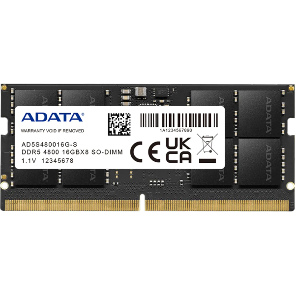 Memorie RAM ADATA, SODIMM, DDR5, 16GB, CL40, 4800MHz - RealShopIT.Ro