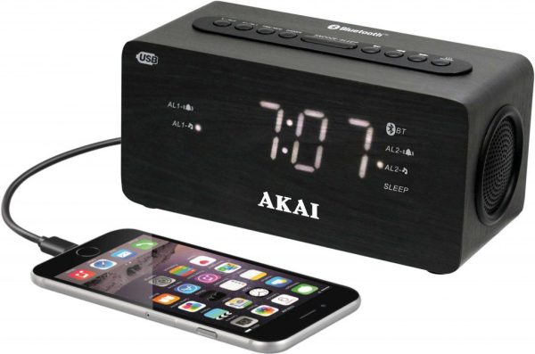 Radio cu ceas AKAI ACR-2993 Dual Alarm, Bluetooth 1.2″ - RealShopIT.Ro