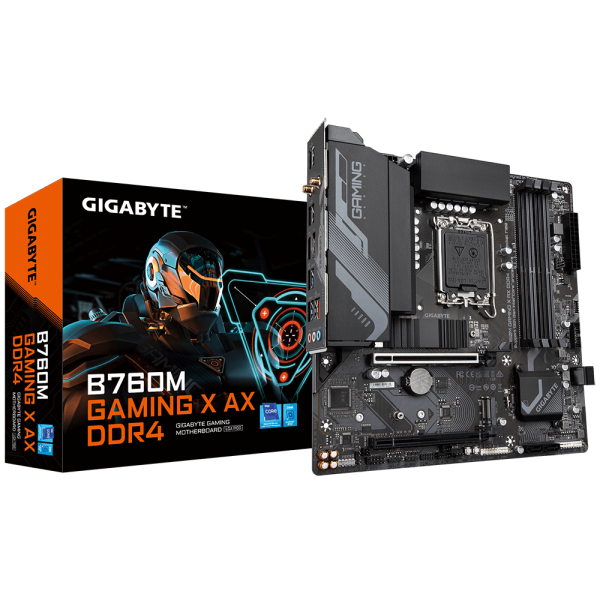 Placa de baza Gigabyte B760M GAMING X AX DDR4 LGA1700 - RealShopIT.Ro