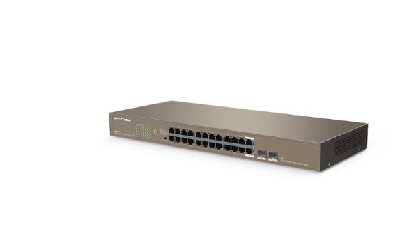 IP-COM 24-Port + 2 SFP Gigabit Ethernet Switch, G1024F; Standard - RealShopIT.Ro