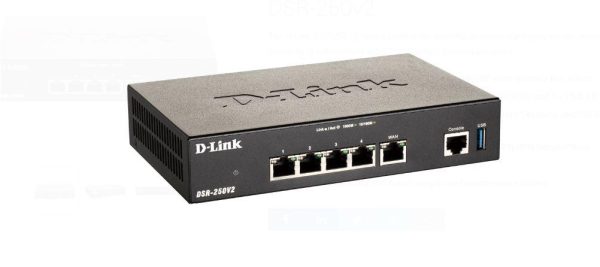 D-Link DSR-250v2 5 Port Gigabit VPN Router, interfata: 1 x - RealShopIT.Ro