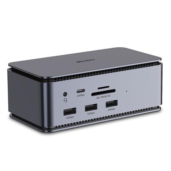 Docking station Lindy, interfete: USB-C la 6x USB-A/ 1x USB-C/1x - RealShopIT.Ro