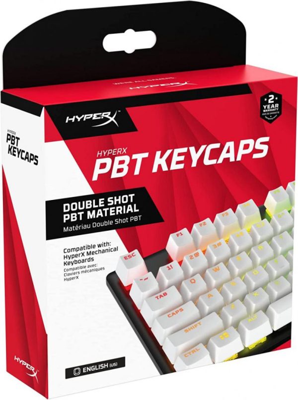 HP Gaming Keycaps Full set, HyperX Pudding, US Layout, White - RealShopIT.Ro