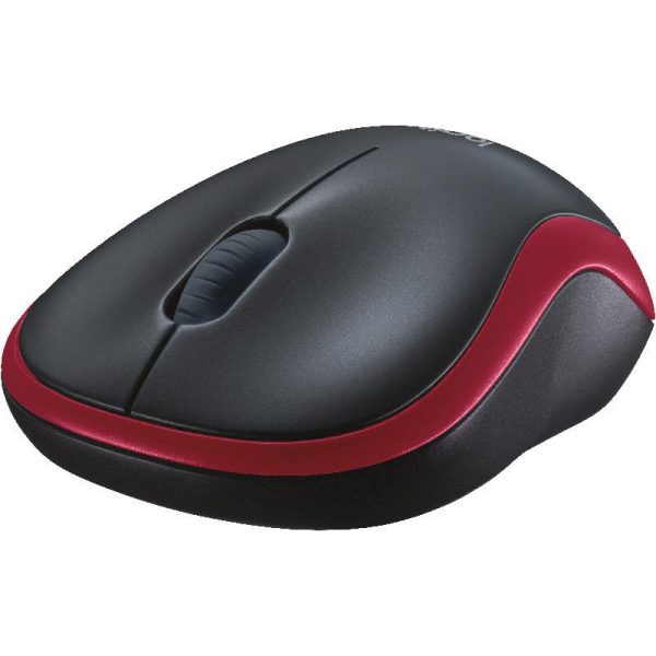 Mouse Logitech M185 Wireless, 1000 DPI, rosu - RealShopIT.Ro