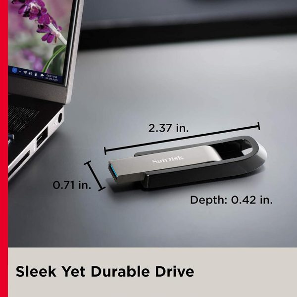 Memorie USB Flash Drive Sandisk Extreme GO, 64GB, USB 3.1, - RealShopIT.Ro