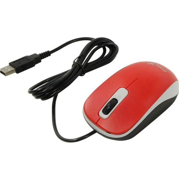Mouse Genius cu fir, optic, DX110, 1200dpi, rosu, plug and - RealShopIT.Ro