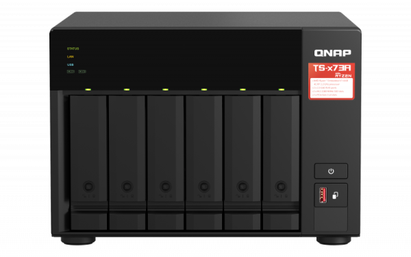 NAS QNAP 673A 6-Bay, CPU AMD Ryzen V1000 series V1500B - RealShopIT.Ro