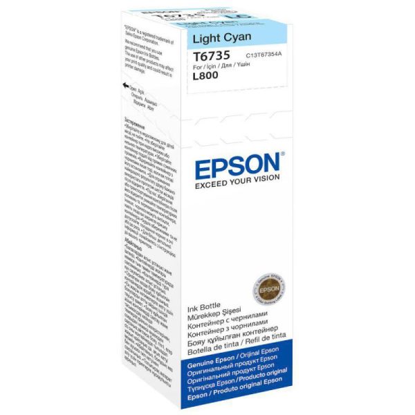 Cartus cerneala Epson T6735, light cyan, capacitate 70ml, pentru Epson - RealShopIT.Ro