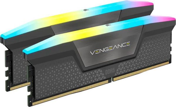 Memorie RAM CORSAIR VENGEANCE RGB 64GB (2x32) DDR5 6000MHZ, CL30 - RealShopIT.Ro