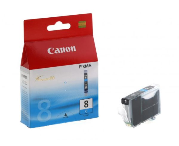 Cartus cerneala Canon CLI-8C, cyan, capacitate 13ml, pentru Canon Pixma - RealShopIT.Ro