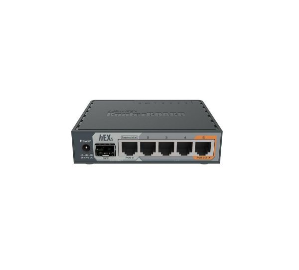 Mikrotik 5-Port Gigabt Ethernet Router, RB760iGS, 5* 10/100/1000Ethernetports, CPU nominal - RealShopIT.Ro