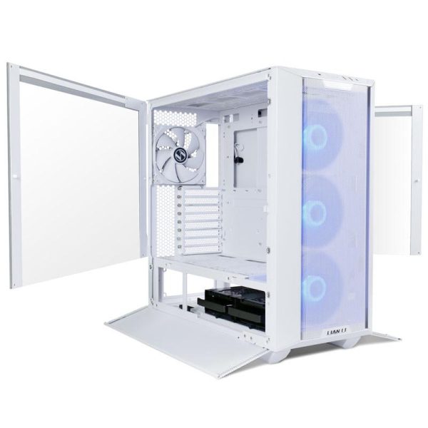 Carcasa Lian Li LANCOOL III E-ATX Mid-Tower RGB alb, PCI-Slots - RealShopIT.Ro
