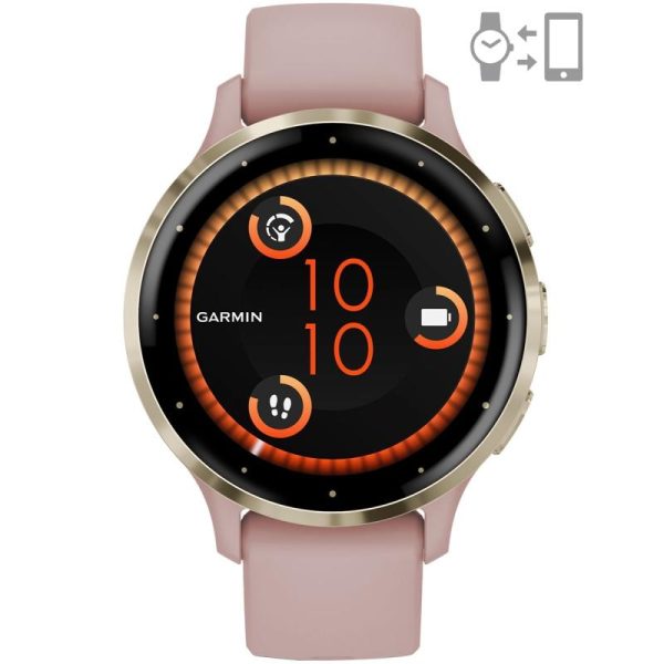 Ceas Garmin Venu 3S Pink Dawn/Soft Gold - RealShopIT.Ro