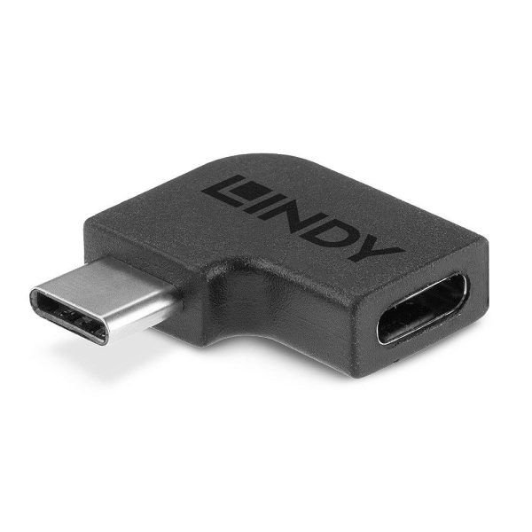 Adaptor Lindy USB-C 3.2 la USB C 90°, material PVC, - RealShopIT.Ro