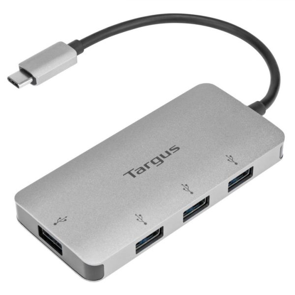 Hub USB Targus, USB-C la 4xUSB-A 3.0, porturi compatibile cu - RealShopIT.Ro