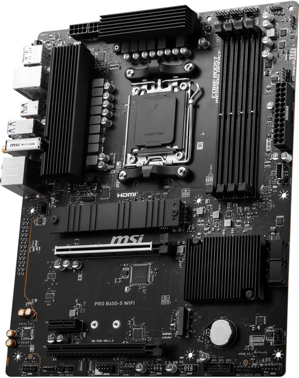 Placa de baza MSI PRO B650-S WIFI AM5, 4xDDR5, 1xHDMI - RealShopIT.Ro