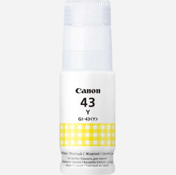 Cartus cerneala Canon GI-43Y, culoare yellow, capacitate 3800 pagini,60ml,pentru Canon - RealShopIT.Ro