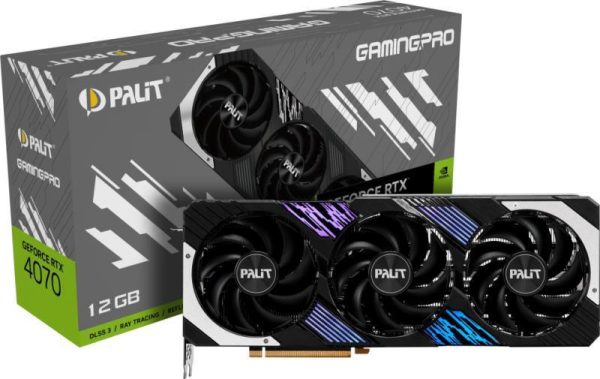 Palit GeForce RTX 4070 GamingPro 12GB GDDR6X 192 bit, PCIE - RealShopIT.Ro