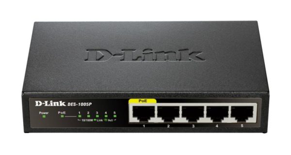 Switch D-Link DES-1005P, 5 port, 10/100Mbps - RealShopIT.Ro