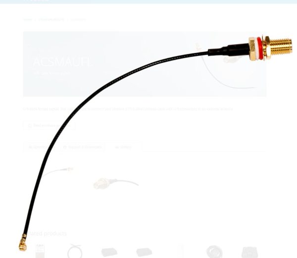 MIKROTIK ACSMAUFL SMA PIGTAIL CABLE, cablu conexiune modem-antena externa - RealShopIT.Ro