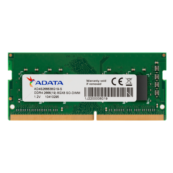 Memorie RAM notebook ADATA, SO-DIMM, DDR4, 8GB, CL19, 2666Mhz - RealShopIT.Ro