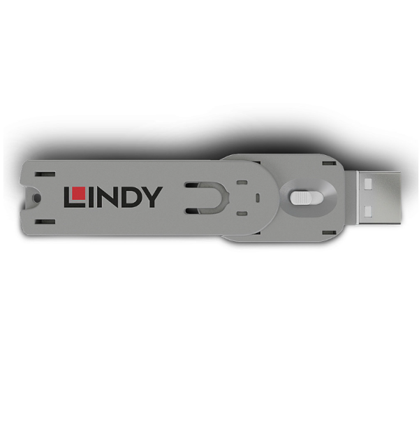 Lindy USB Type A Port Blocker Key, alb - RealShopIT.Ro