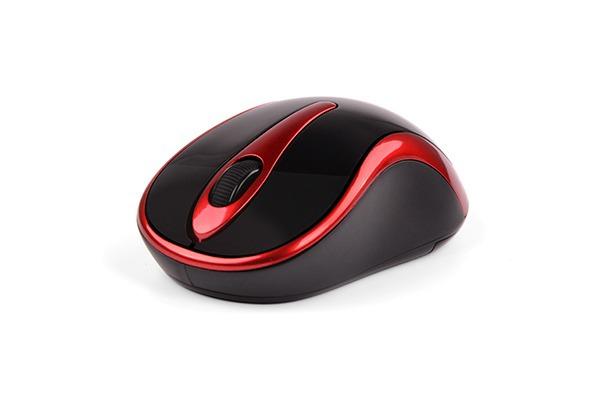 Mouse A4tech, wireless, 1000 dpi, butoane/scroll 3/1, negru/rosu - RealShopIT.Ro