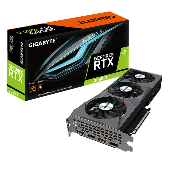 Placa video Gigabyte GeForce RTX 3060 Ti EAGLE OC 8 - RealShopIT.Ro