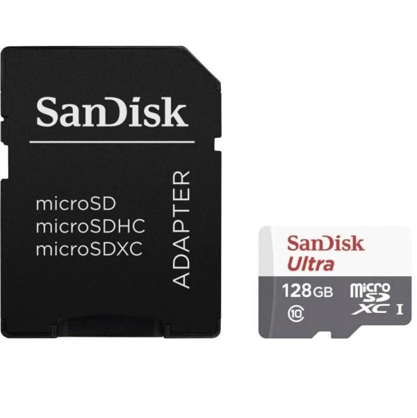 Card de Memorie SanDisk MicroSDXC, 128GB, Adaptor SD, Class 10 - RealShopIT.Ro