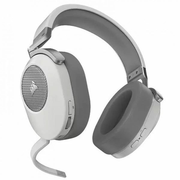 Casti gaming Corsair HS65 Wireless Headset, White, v2 - EU - RealShopIT.Ro