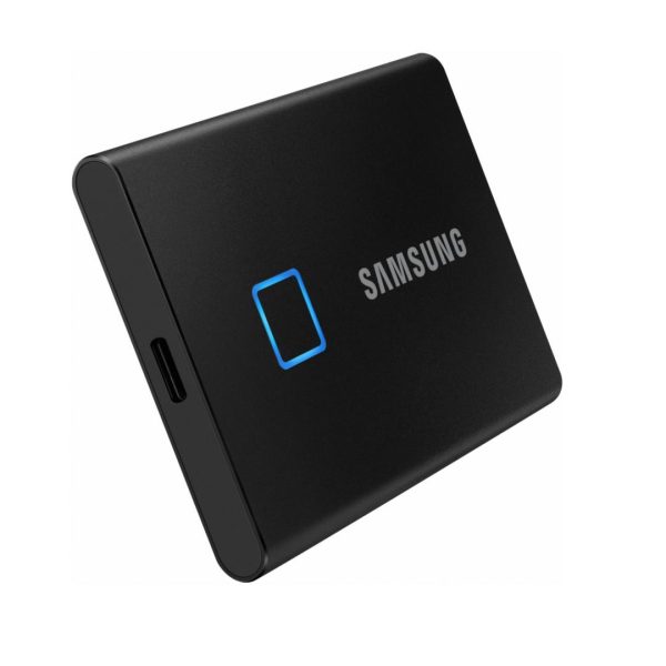 SSD Extern Samsung T7 Touch portabil, 1TB, Negru, USB 3.2 - RealShopIT.Ro
