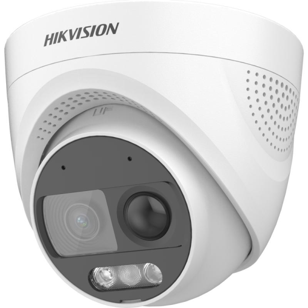 Camera de supraveghere Turret 2MP Hikvision DS-2CE72DF3T-PIRXOS(2.8MM), lentila fixa: 2.8mm, - RealShopIT.Ro