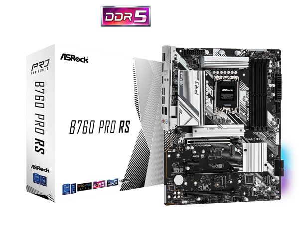 Placa de baza Asrock B760 Pro RS LGA1700, 4x DDR5, - RealShopIT.Ro