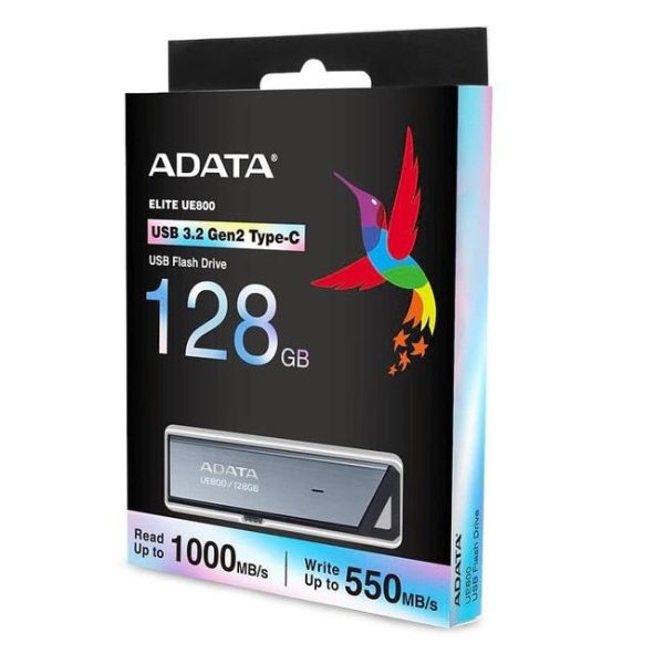 USB Flash Drive ADATA 128GB, UE800, USB Type-C, Black - RealShopIT.Ro