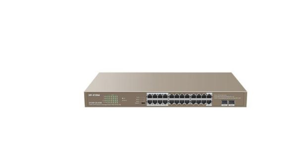 Ip-com switch G1126P-24-410W, 24-Port PoE, 24GE + 2SFP Ethernet Switch - RealShopIT.Ro