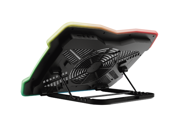 Stand racire Laptop Trust GXT 1126 Aura Multicolour-illuminated, negru - RealShopIT.Ro