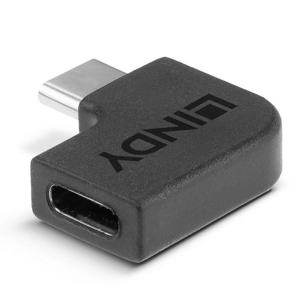 Adaptor Lindy USB-C 3.2 la USB C 90°, material PVC, - RealShopIT.Ro