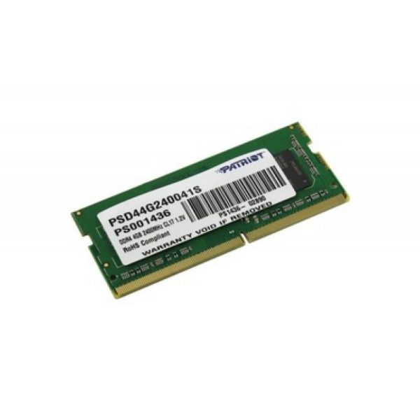 Memorie RAM notebook Patriot, SODIMM, DDR4, 4GB, CL16, 2400Mhz - RealShopIT.Ro