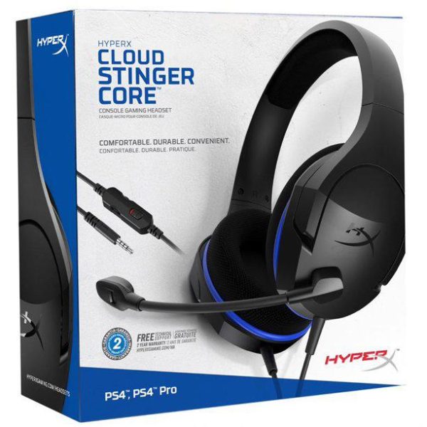Casti Gaming HP HyperX Cloud Stinger Core, cu fir, negru/albastru - RealShopIT.Ro