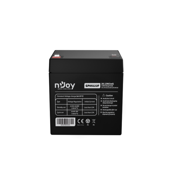 Acumulator nJoy GP05122F 12V 23.51W/cell Battery Model GP07122F - RealShopIT.Ro